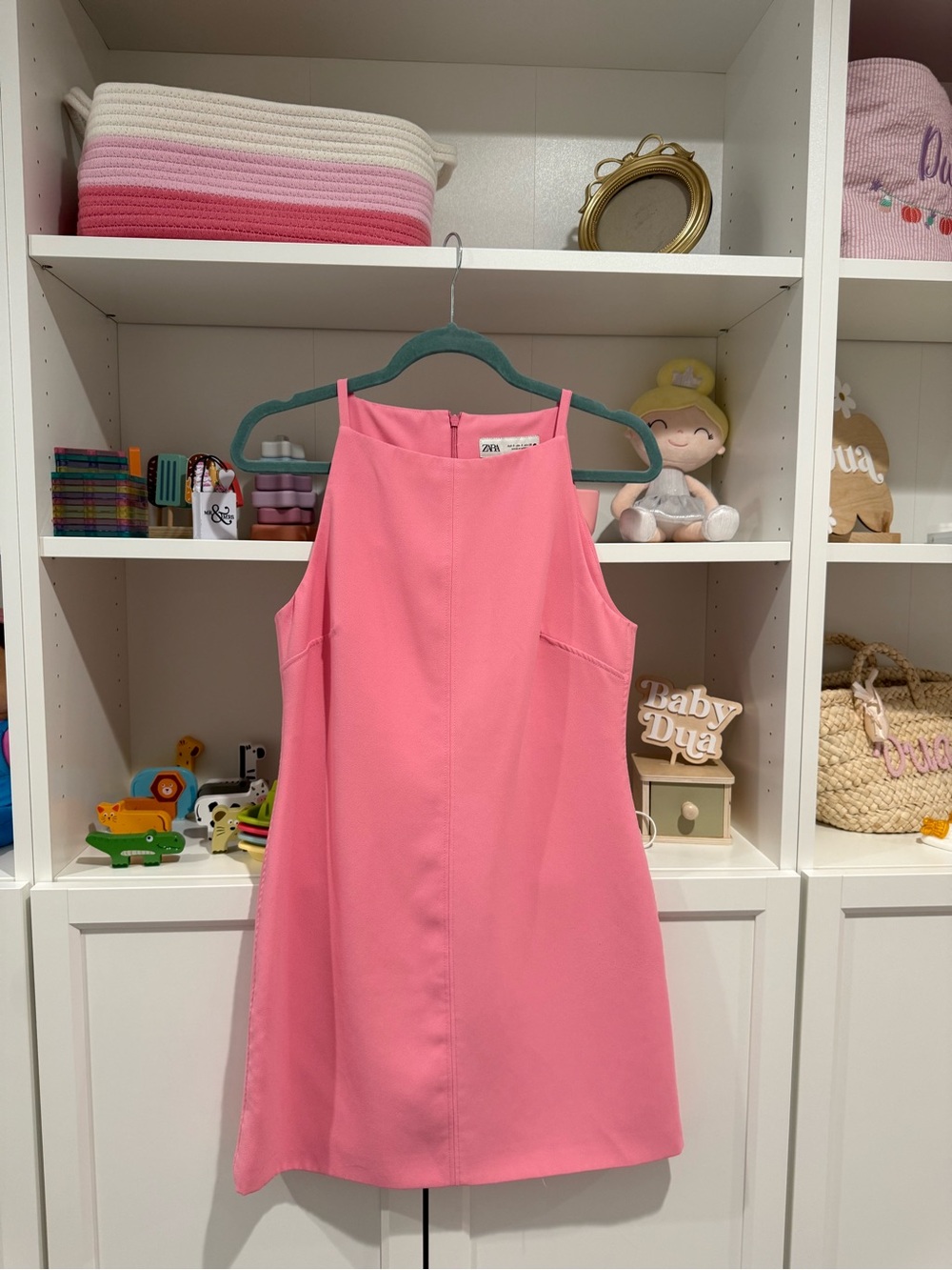 Zara Pink Sleeveless Shift Dress